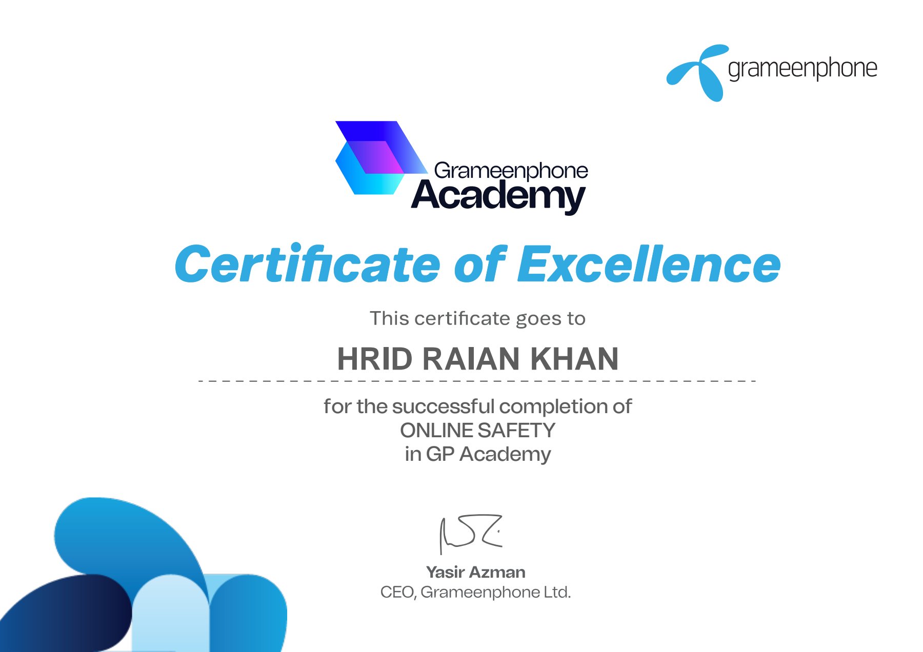 Online Safety Certificate